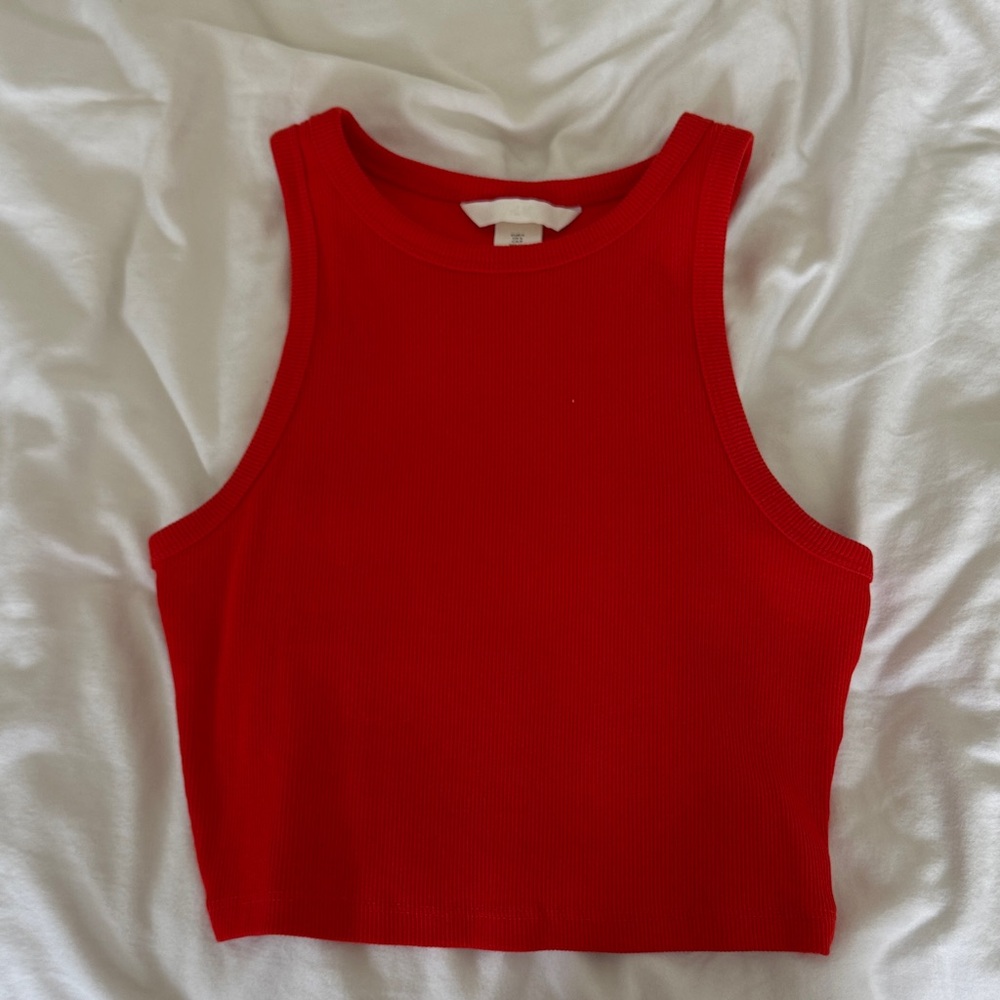 H&M Vibrant Red Crop Top